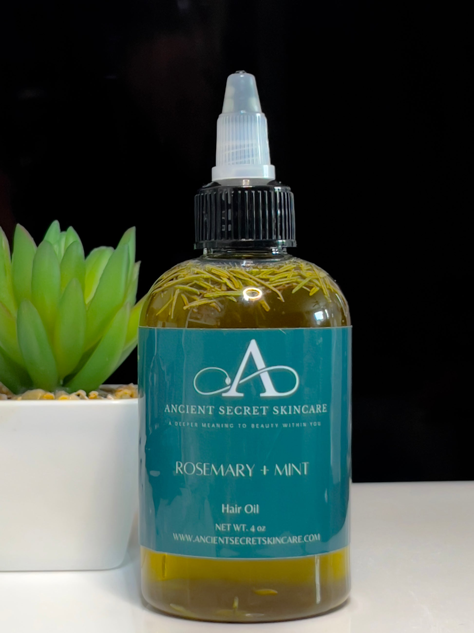 Rosemary + Mint Hair Oil, Hair Growth, Anti- Dandruff, Strengthen